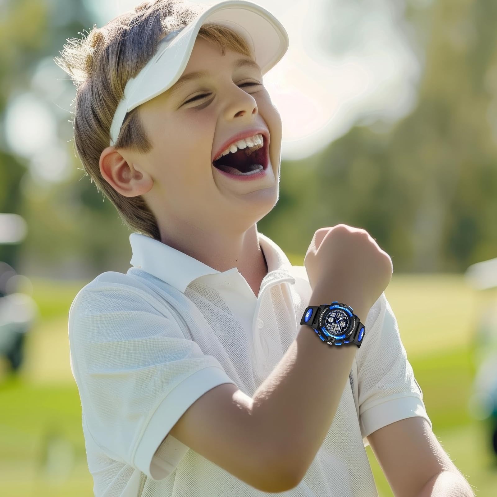 Kids Watch Boys Girls Ages 5-15 Analog Digital Waterproof Alarm Stopwatch Gift