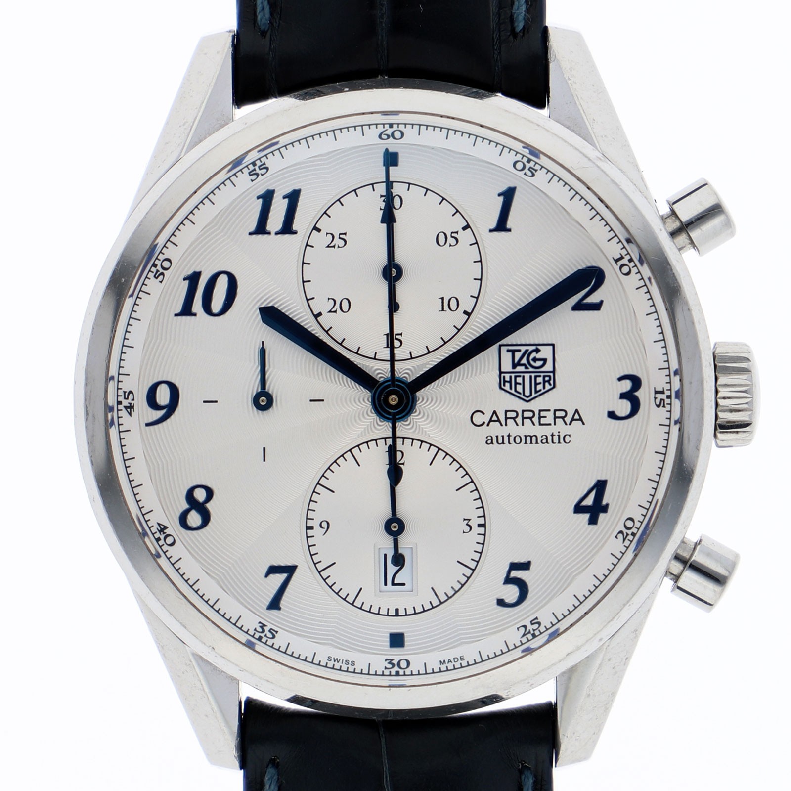 TAG HEUER CAS2111 Carrera Heritage Silver Dial Automatic Stainless Steel