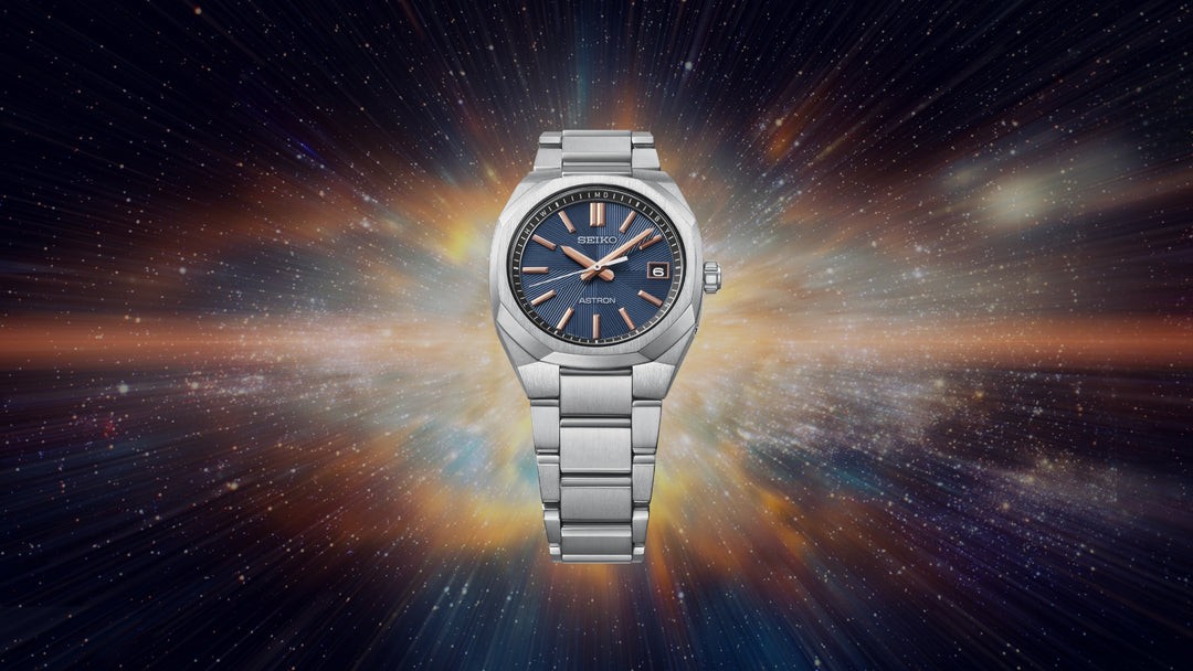 SEIKO ASTRON NEXTER HAC002J Titanium Radio Controlled Solar Navy Dial Watch 36mm