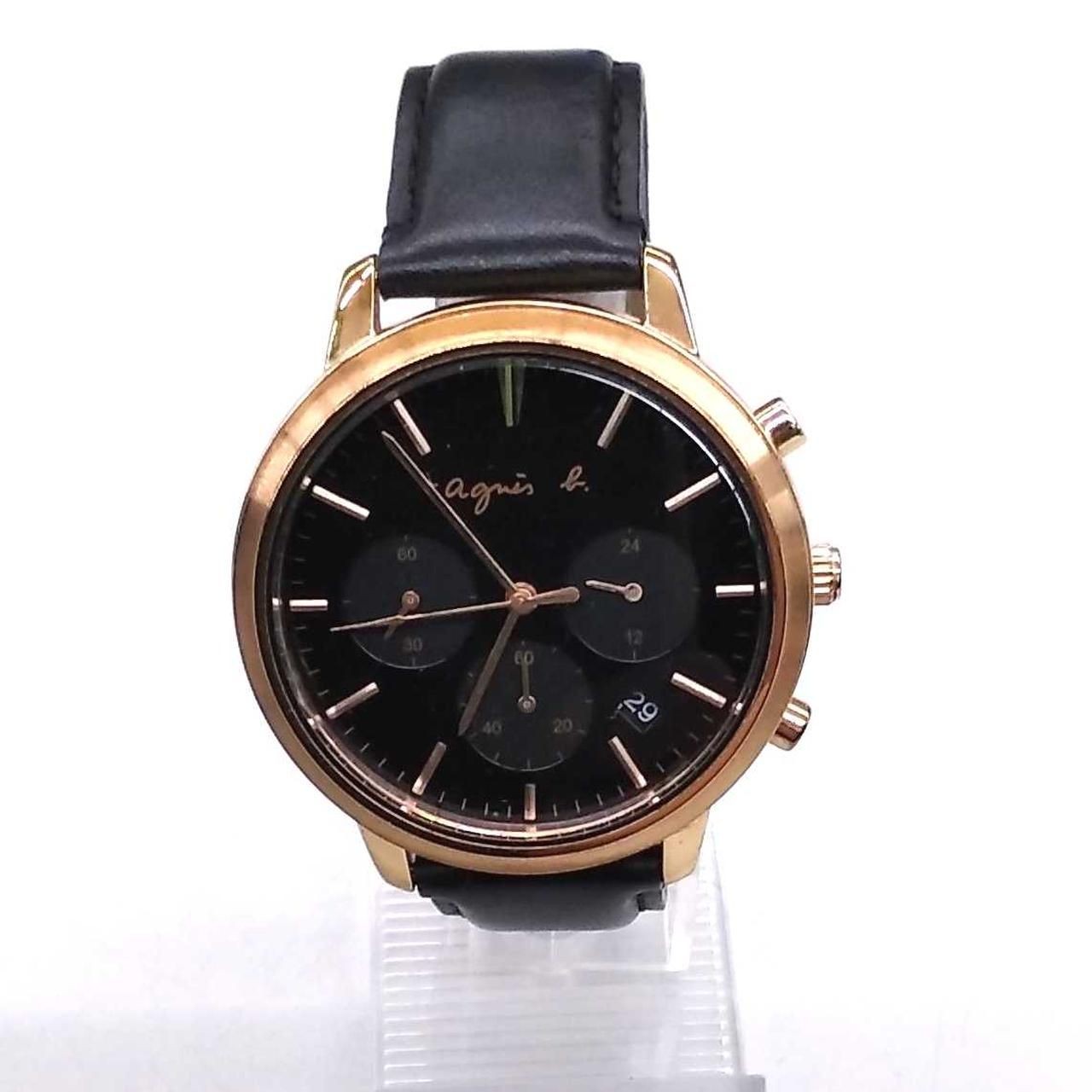 AGNES B Quartz Watch 8N3708 Used