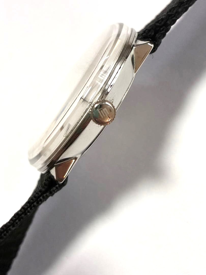 LIP Panoramic Vintage Mens Wristwatch Silver Dial NATO Strap Made in France Japa