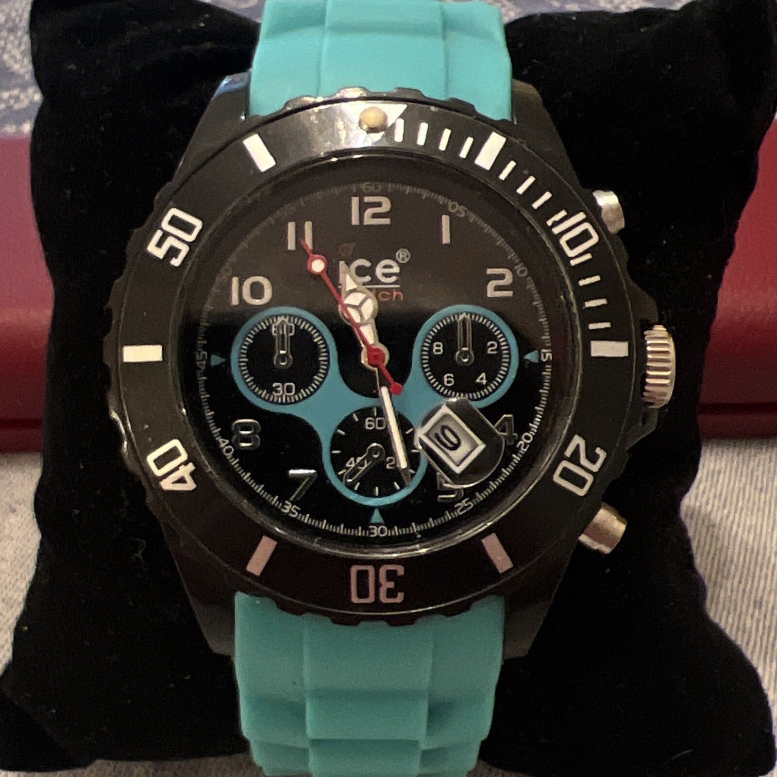 Ice Watch Ice Chrono Electrik Men’s Watch Green , New Battery VGC