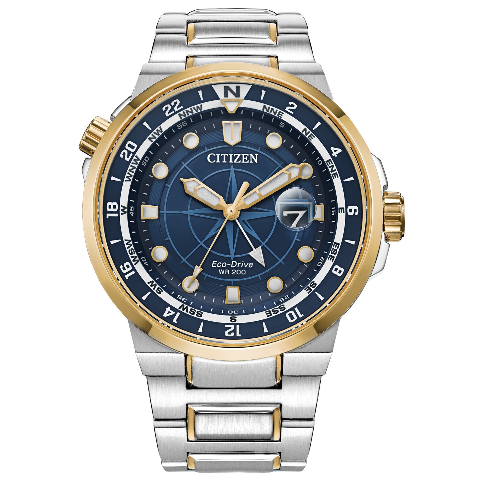 Citizen Eco-DriveMen’s Endeavor Calendar Stainless Steel Watch 44MM BJ7144-52L