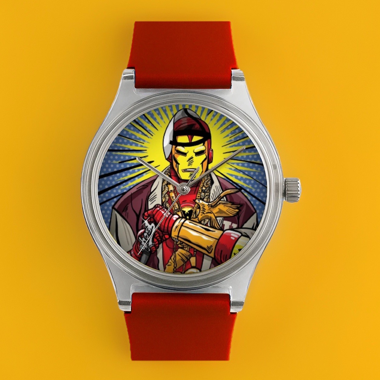 Iron Man Ghostface Killah ODB GZA WU TANG Clan inspired Wristwatch wrist watch