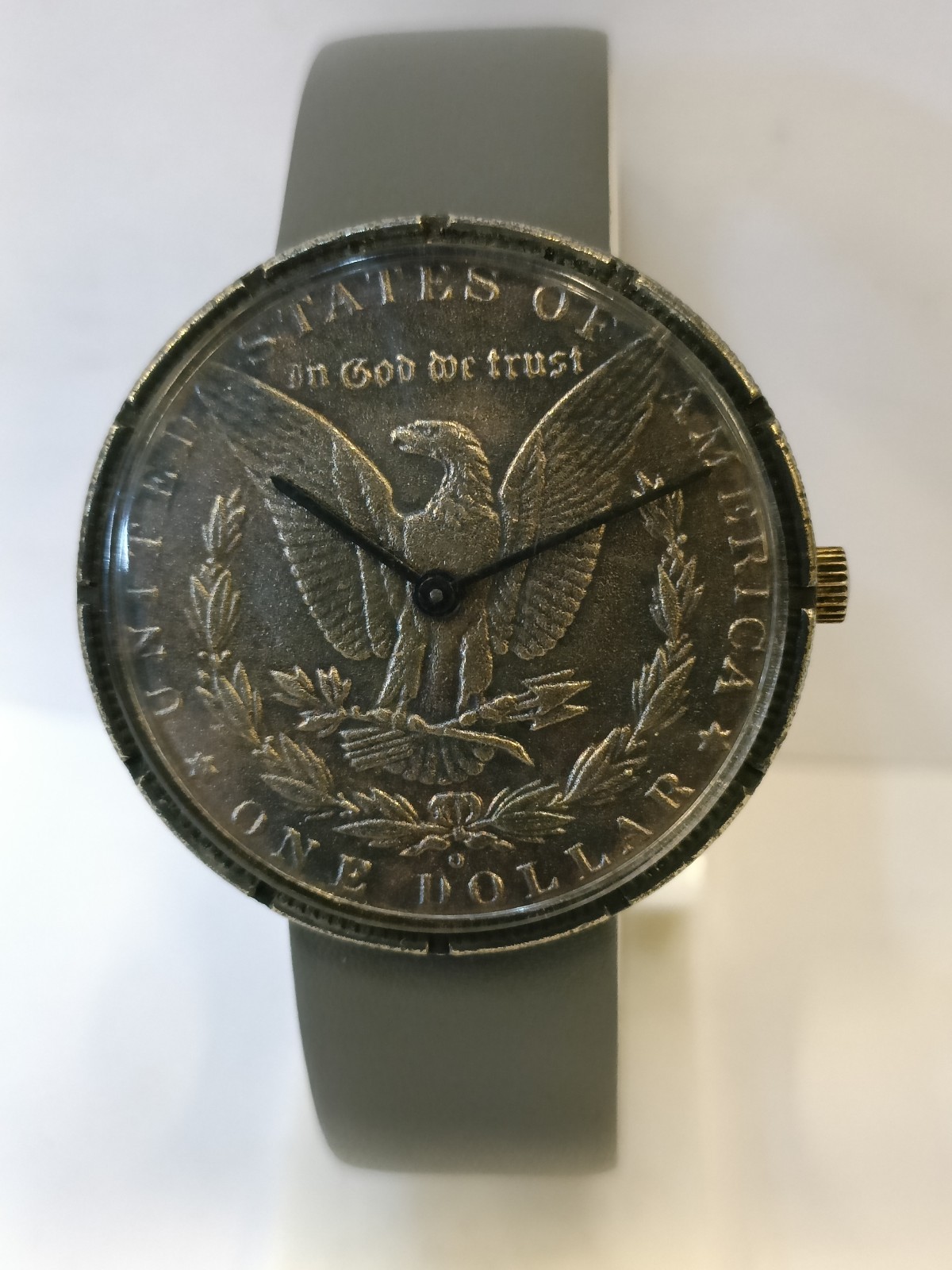 UNITED DOLLER COIN WATCH WINDING MEN’S WORKING CONDITION