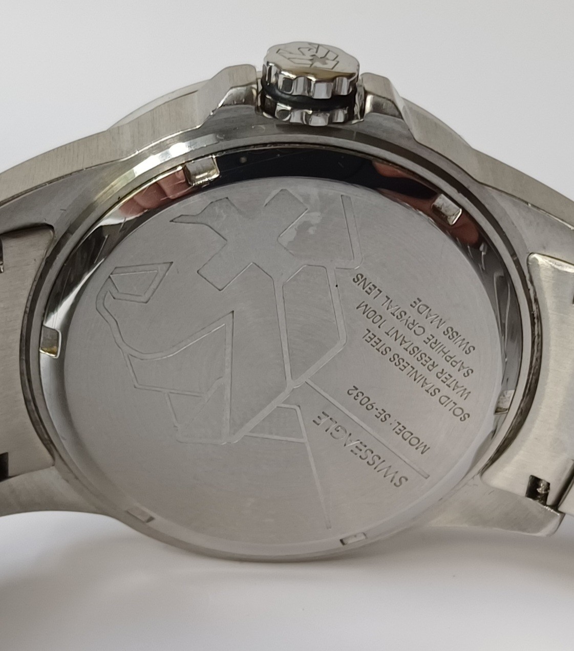 Swiss Eagle SE-9032-33 Sapphire Crystal Stainless Steel Mens Quartz Watch, 42 mm