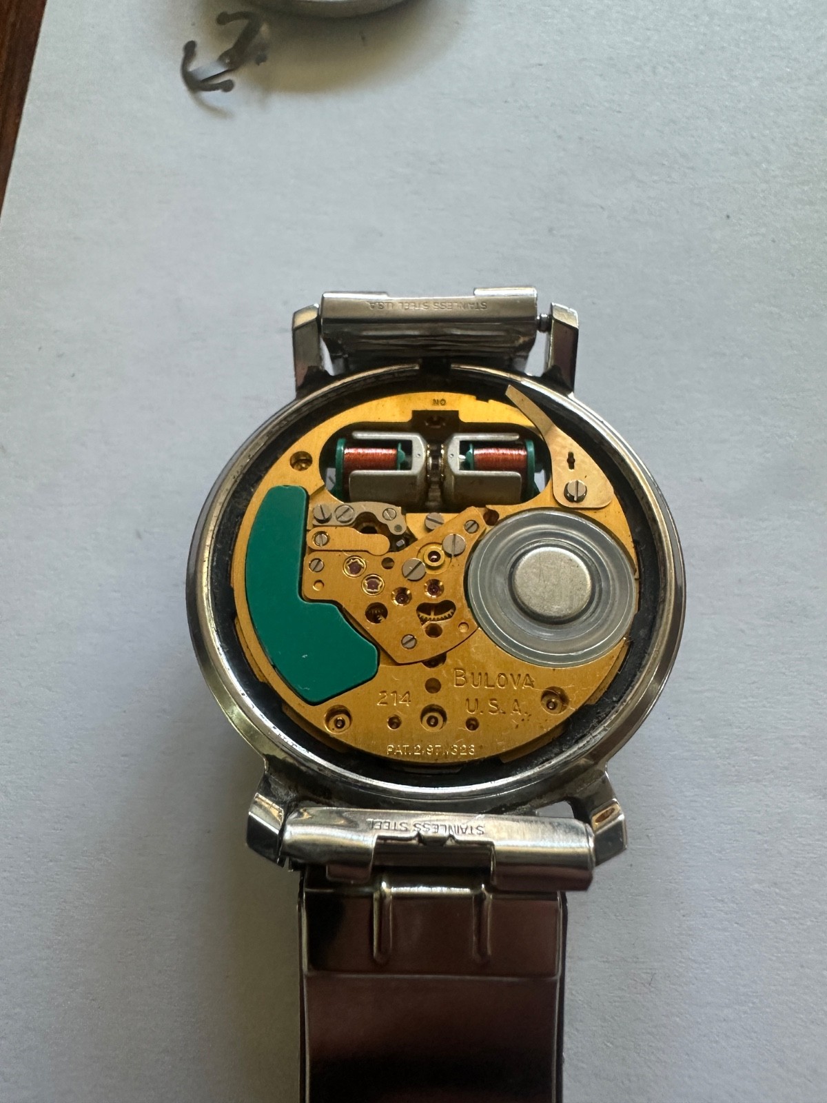 1970 Bulova Accutron Spaceview #2528 Tuning Fork 214 Men’s Watch Original