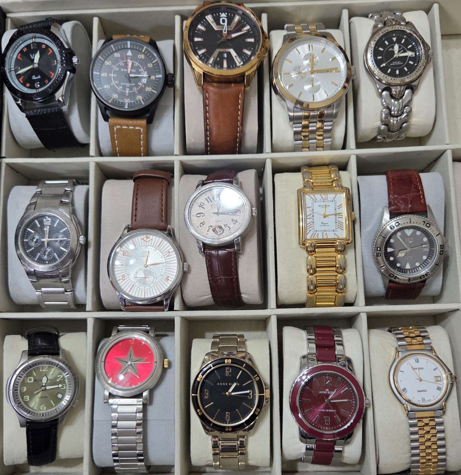 Men & Ladies Watches lot of #3. 15 Great Working Watches Various Brands PO