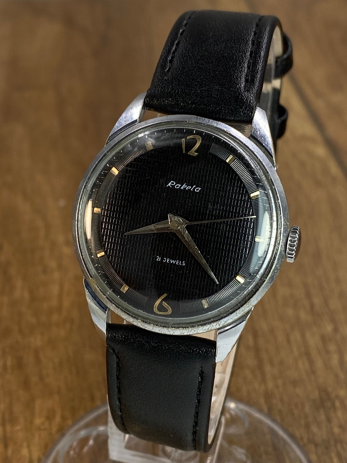 Raketa Baltika mechanical 21j vintage Soviet Era mens wristwatch USSR