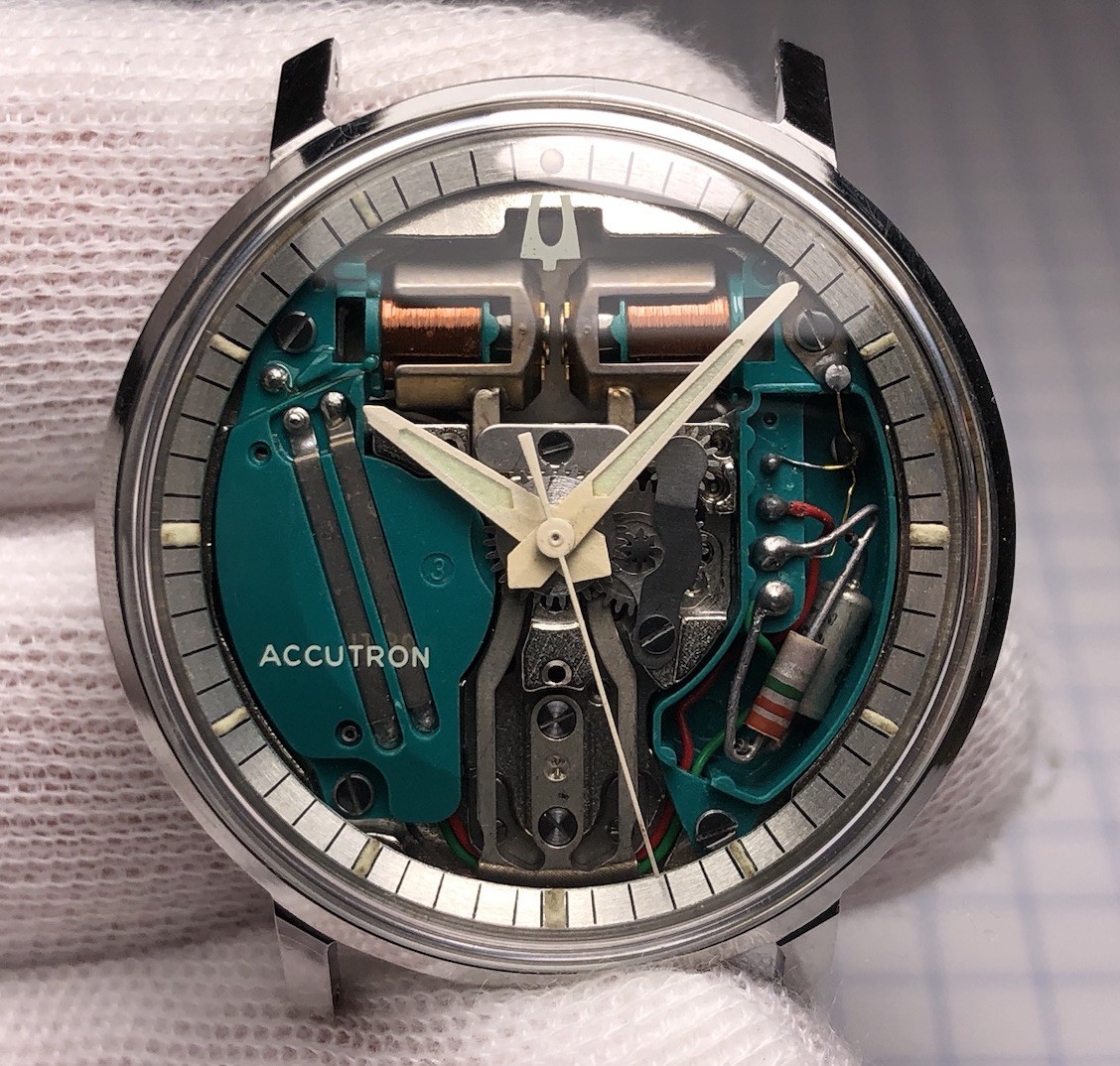 Vintage 1966 Bulova Accutron Spaceview «G» #2528 Tuning Fork 214 Men’s Watch