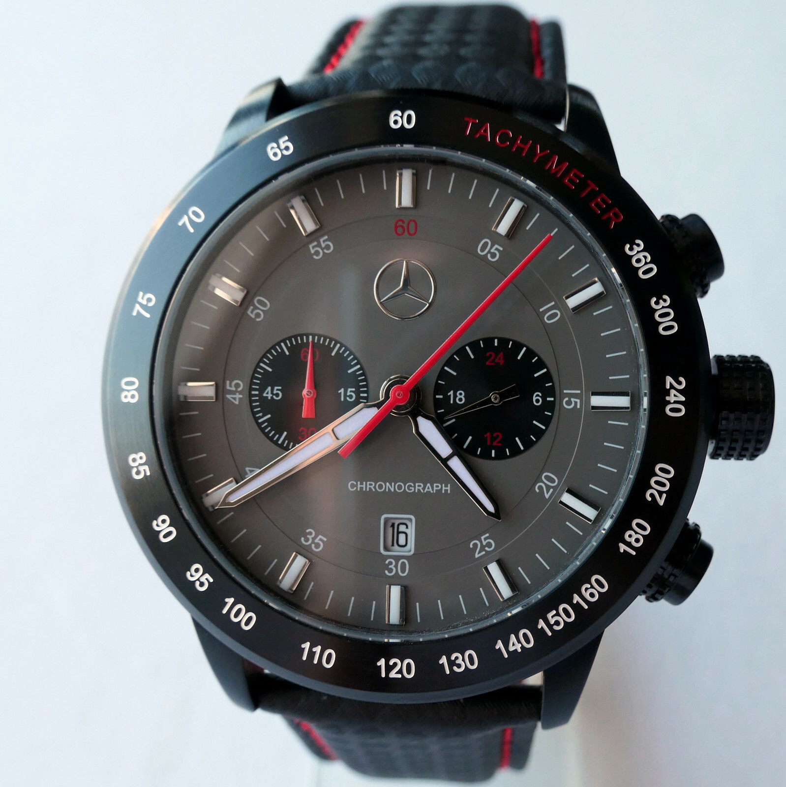 Mercedes Benz Motorsport AMG DTM Racing Car Accessory Sport Chronograph Watch