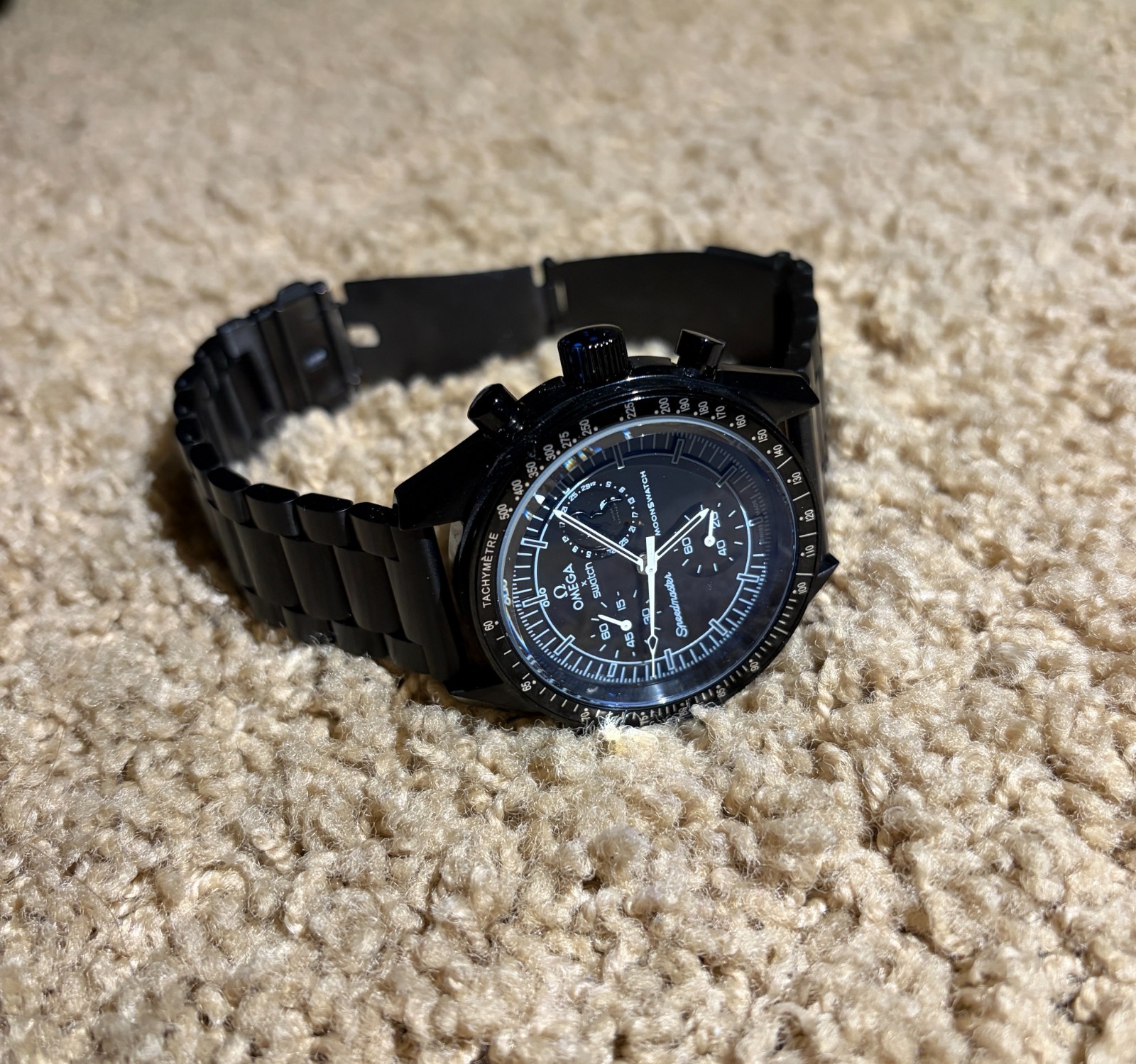 omega x swatch moonswatch Mission to Moonphase Chronograph Stainless Steel Case