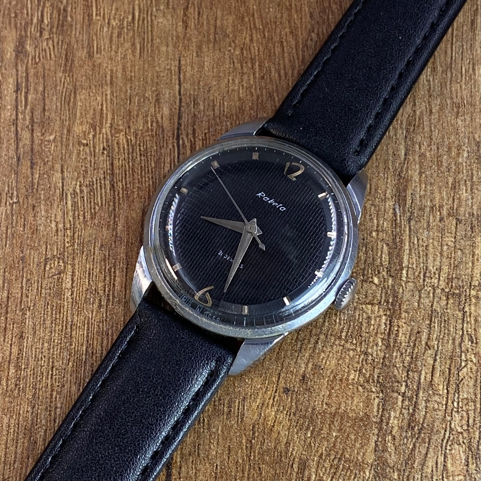 Raketa Baltika mechanical 21j vintage Soviet Era mens wristwatch USSR