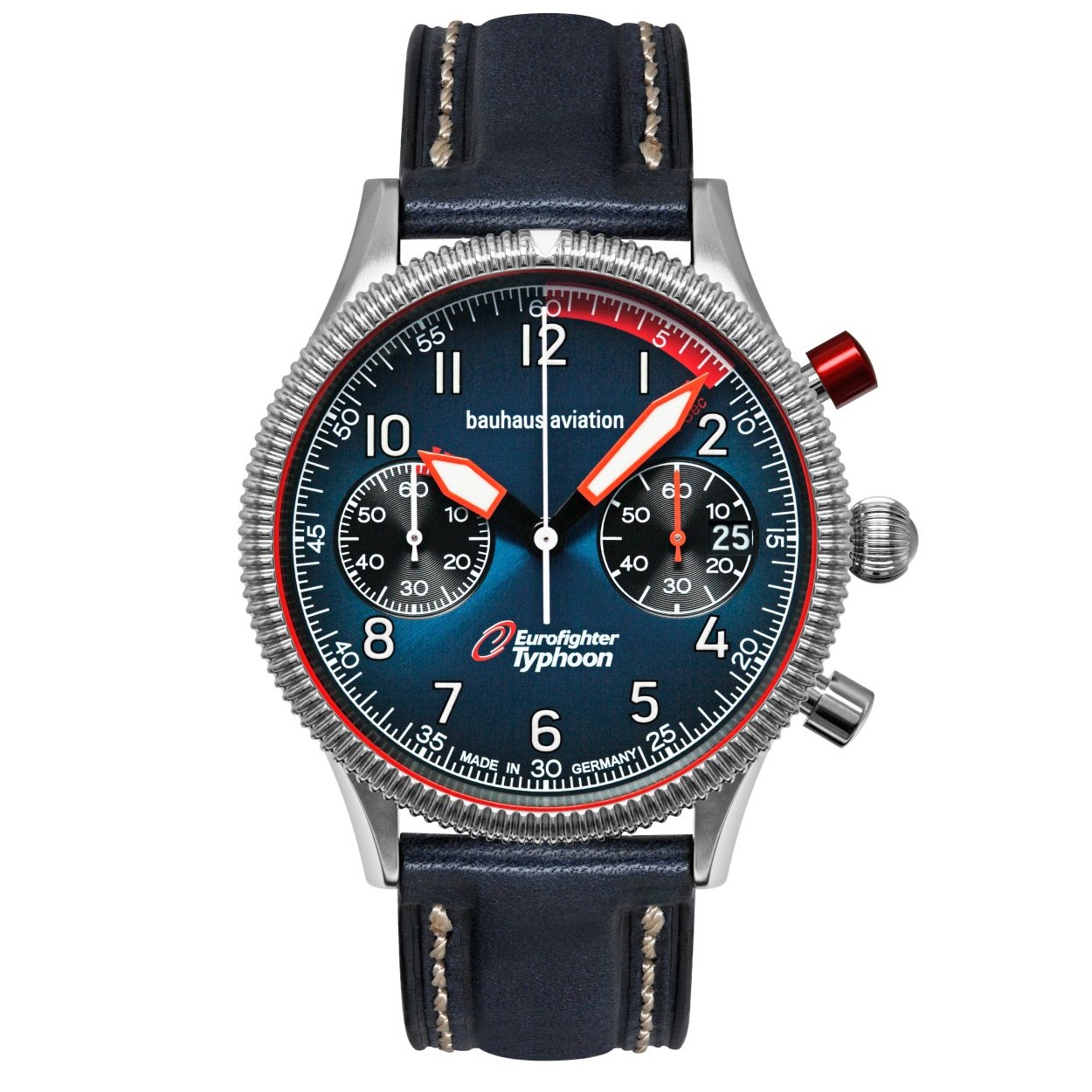 Bauhaus Aviation 2576-3 Eurofighter Chronograph Leather Strap Men’s Watch