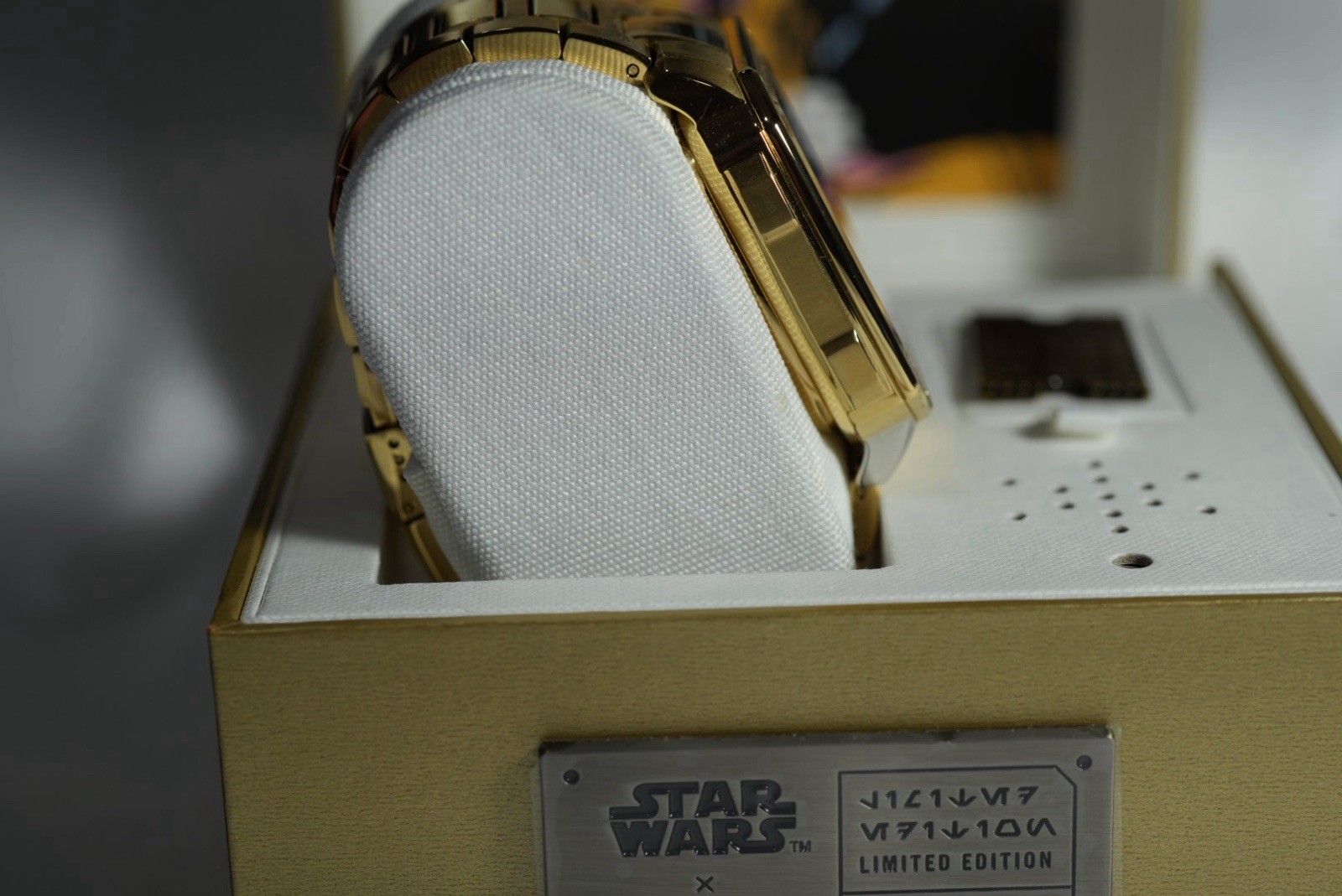 Fossil Star Wars C-3PO Limited Edition Skeleton Dial Automatic 44mm Gold Watch