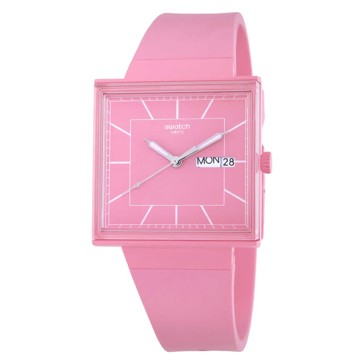Swatch What If…Rose? Quartz Pink Dial Unisex Watch SO34P700