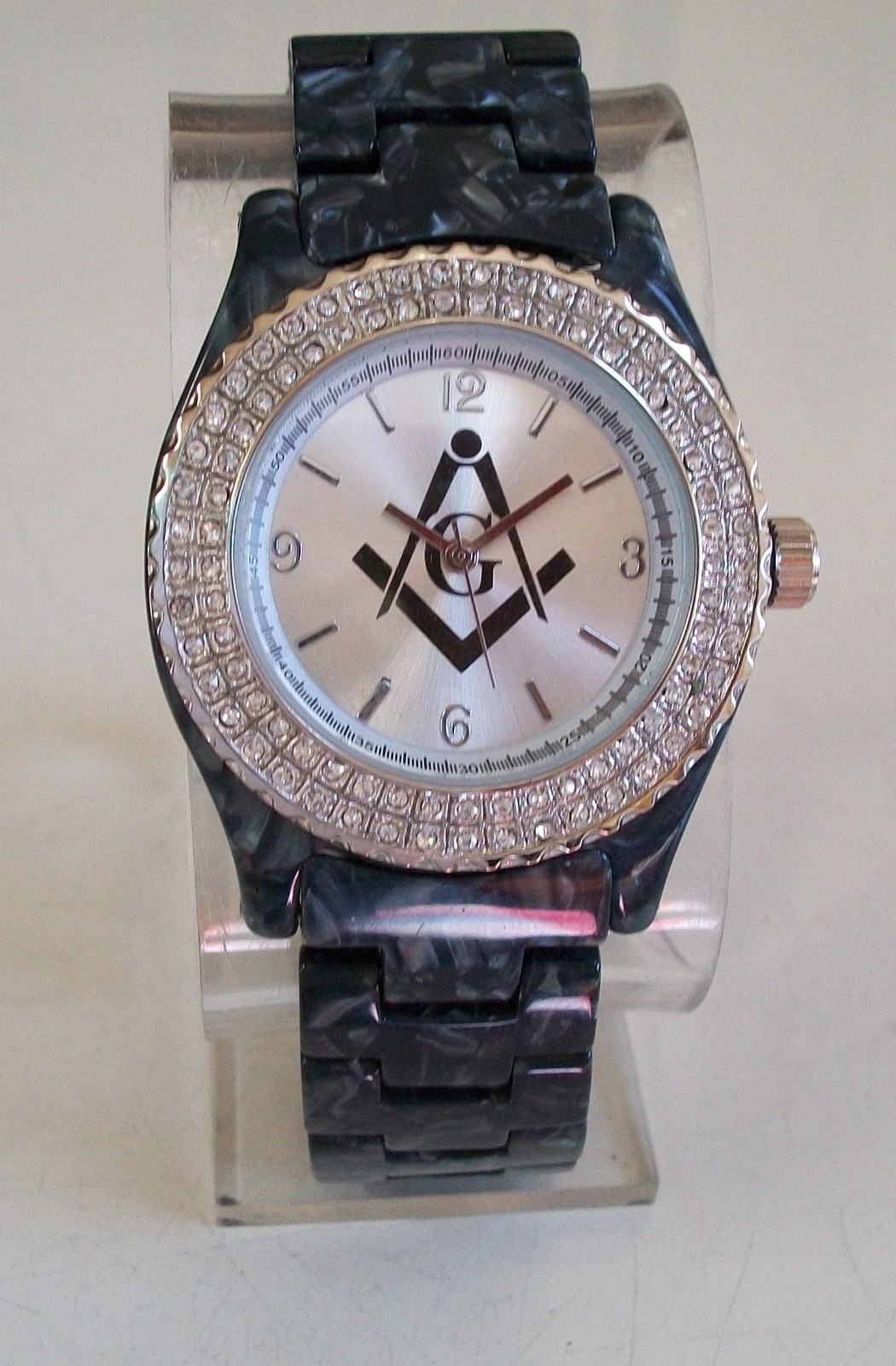 MEN’S BLACK, GRAY & SILVER FINISH MASON FASHION DRESSY CASUAL WATCH