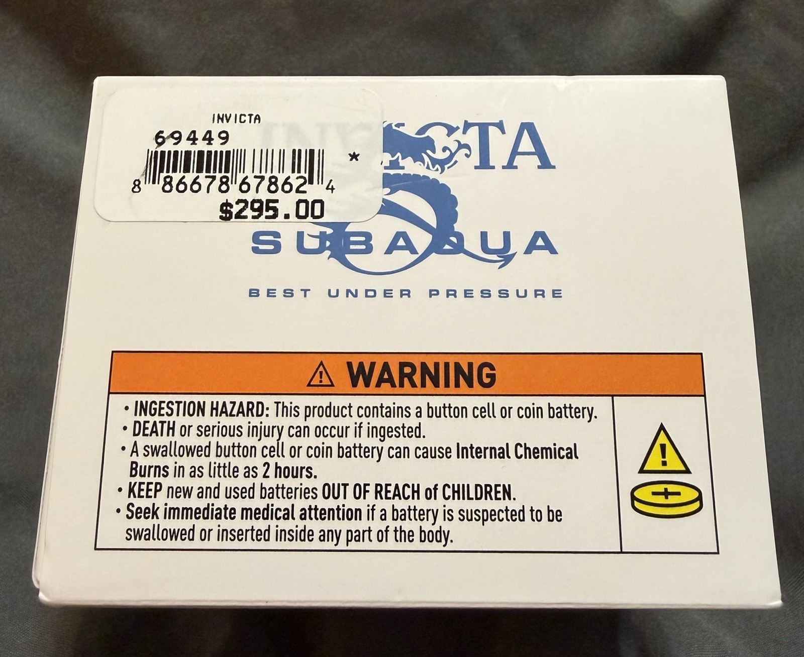 Invicta Subaqua Men’s Watch 44mm Blue #69449 100m NIB