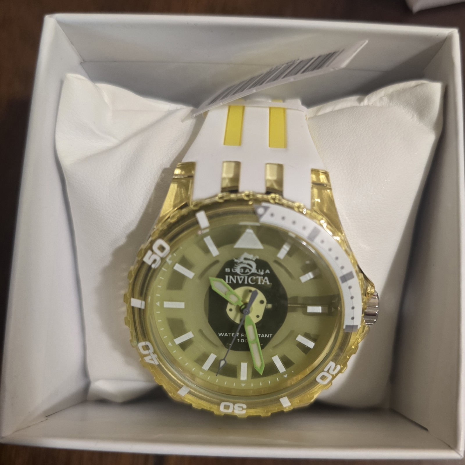 Invicta Subaqua Men’s Watch Model 69451 – 44mm Green & Gold