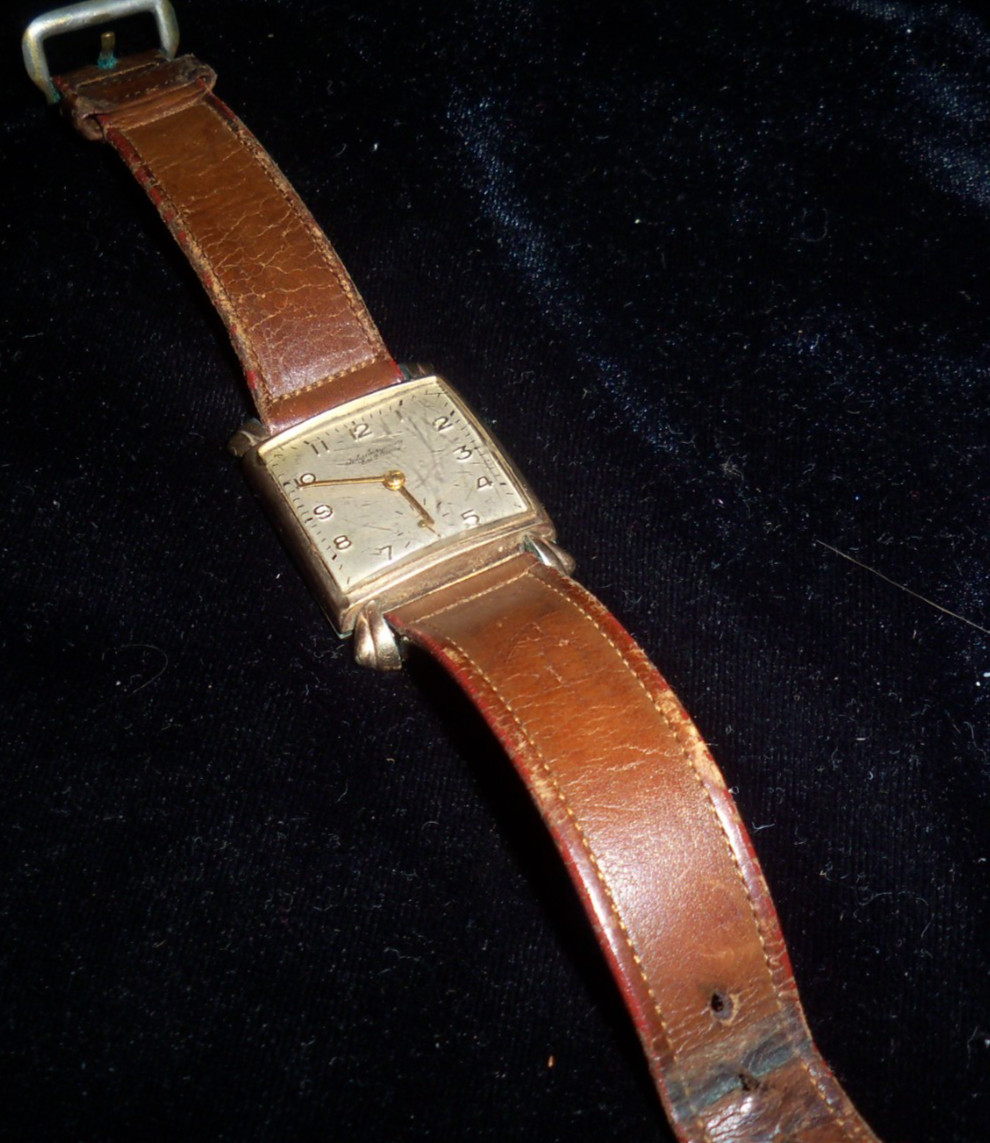 Vintage JULES JURGENSEN 10K Filled Gold Men’s Watch 1949 – missing winding knob
