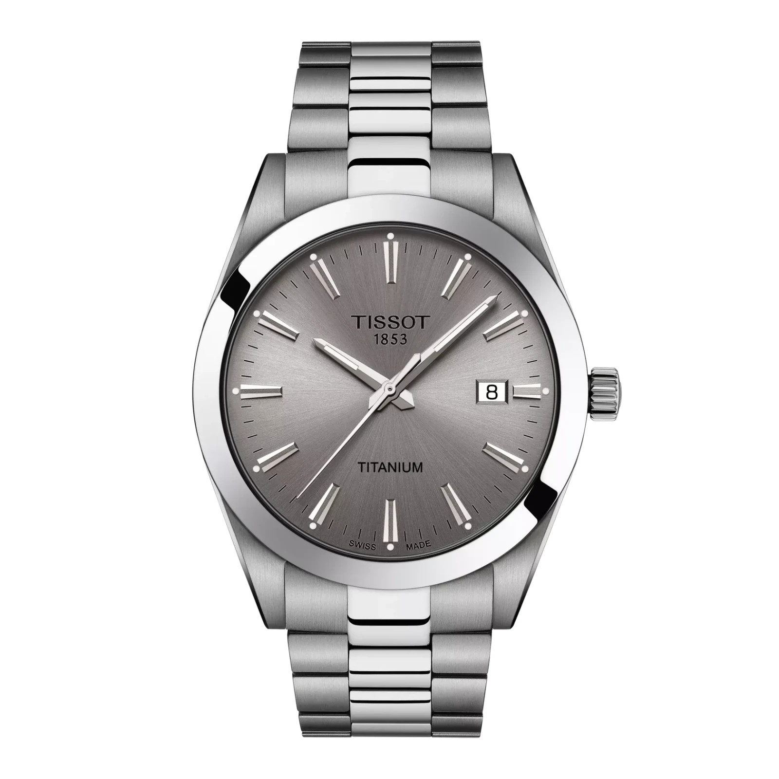 *BRAND NEW* TISSOT Gentleman Gray Dial Titanium Case Men’s Watch T1274104408100