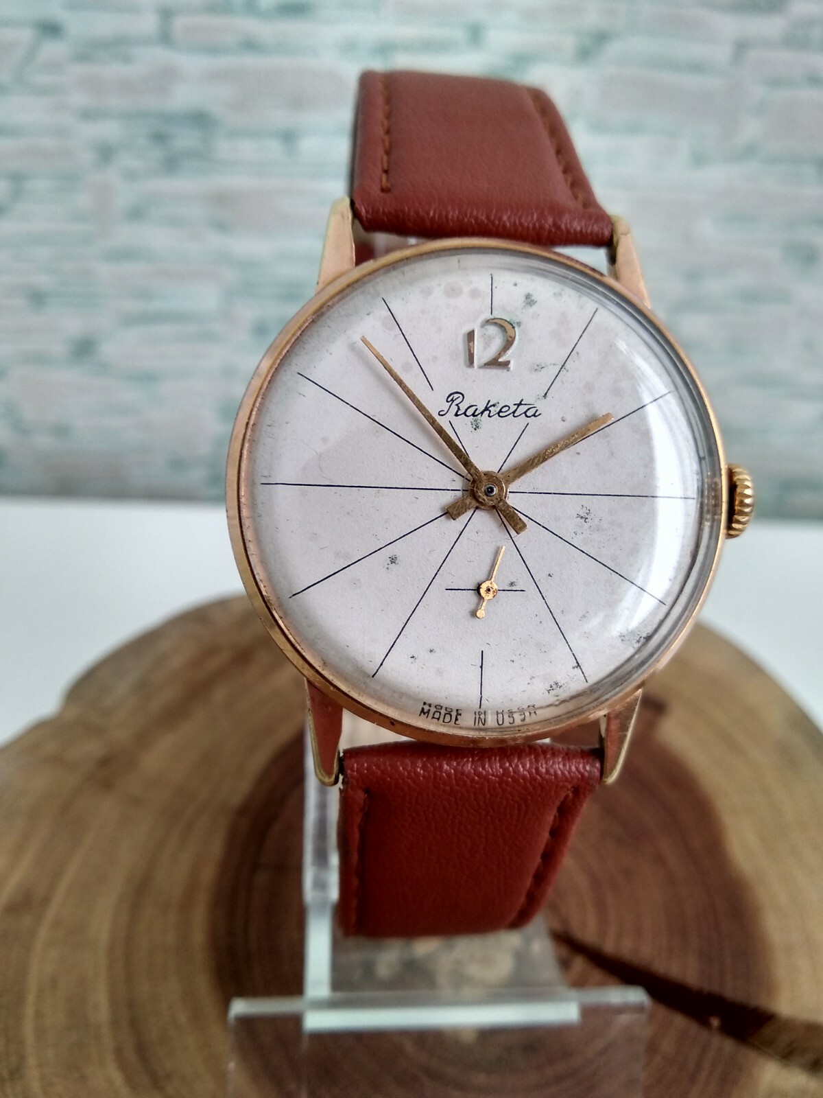 Rare collectiable Soviet Vintage Raketa Lines Original USSR watch 2603 16j 1960s