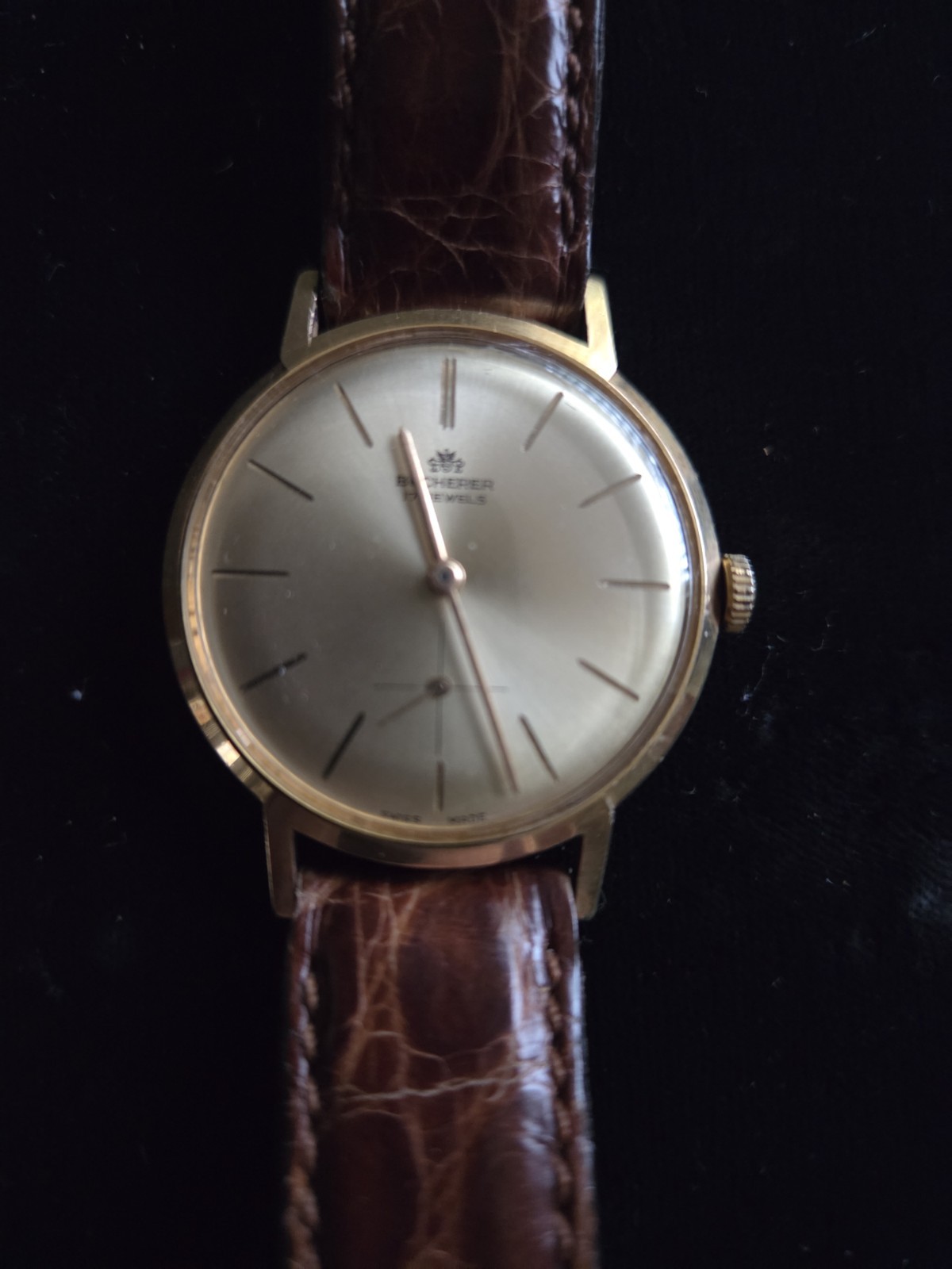 VINTAGE MEN’S WRIST WATCH BUCHERER MANUAL REF.50030 WATER PROOF SWISS1950’S