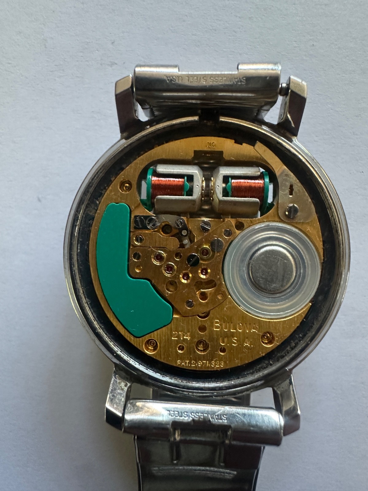 1970 Bulova Accutron Spaceview #2528 Tuning Fork 214 Men’s Watch Original
