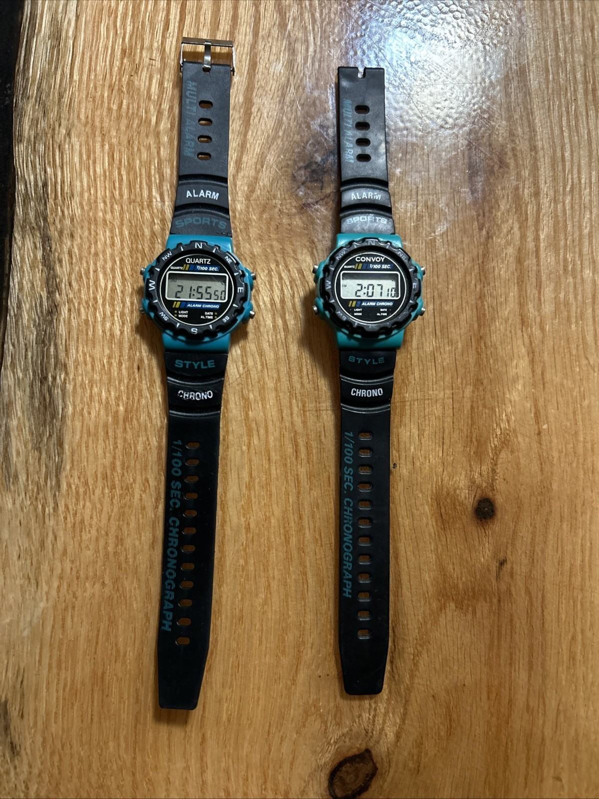 Two Chrono sport watches working