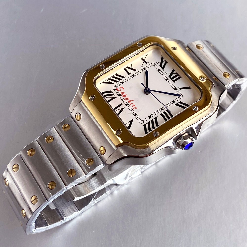 White Roman Numeral Simple Luxury Business Sapphire Glass Men Japan NH35A Watch