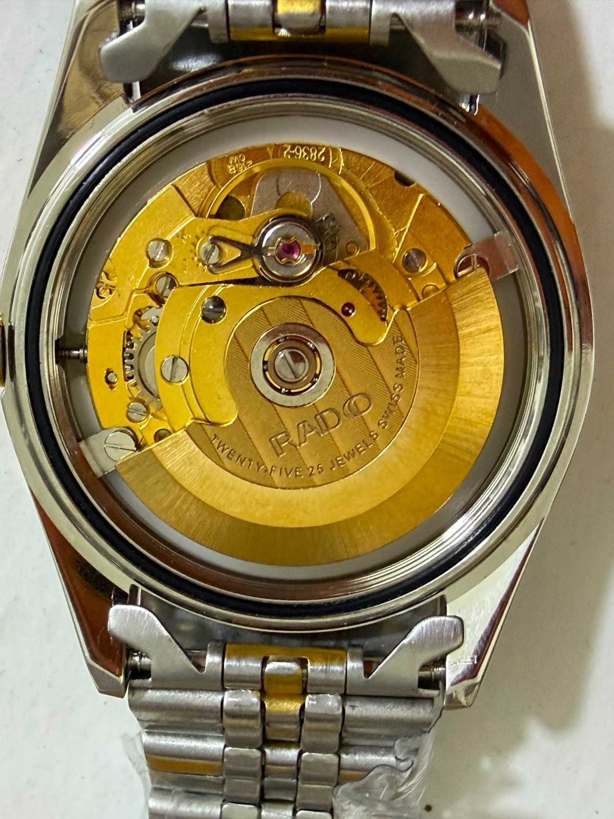 Rare RADO Voyager Automatic Full Gold Diamond Index Watch Men Vintage Swiss Made