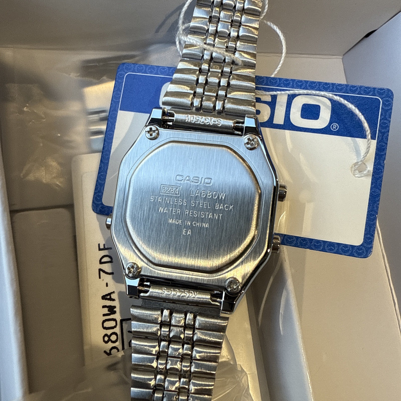 Casio LA680WA-7D Ladies Watch Stainless Steel Digital Retro Multi-Function LA680