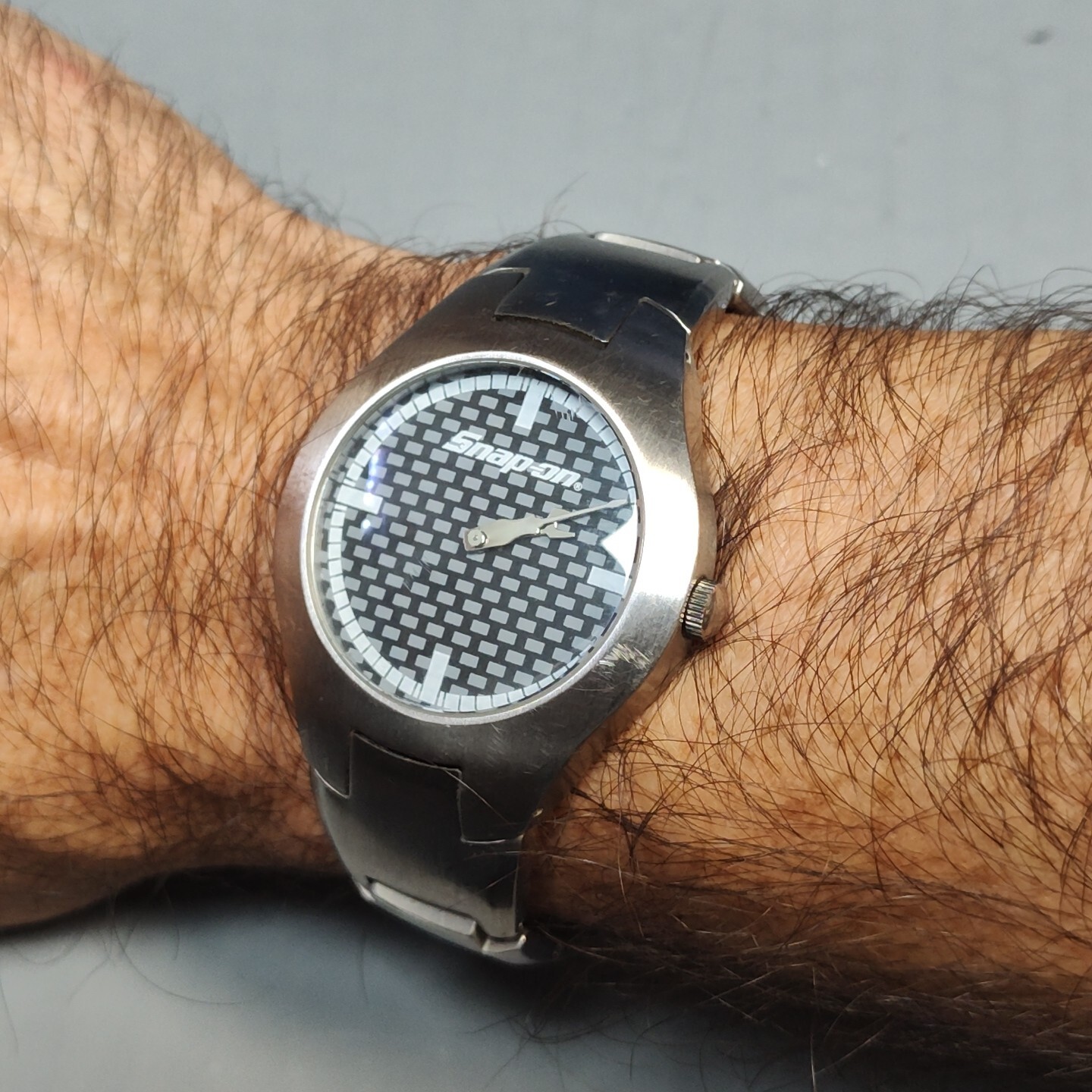 SNAP ON TOOLS Men’s Stainless Steel 2008 Special Edition Watch – Works new cell