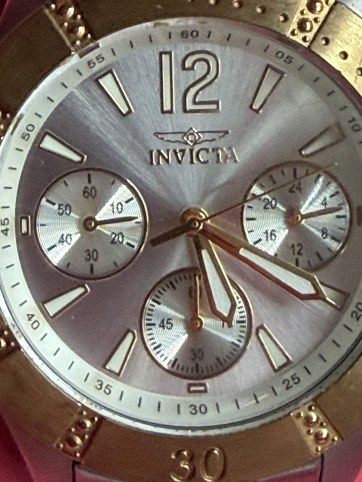 Invicta Angel Chronograph Quartz Watch Stainless Steel & Crystal #22305