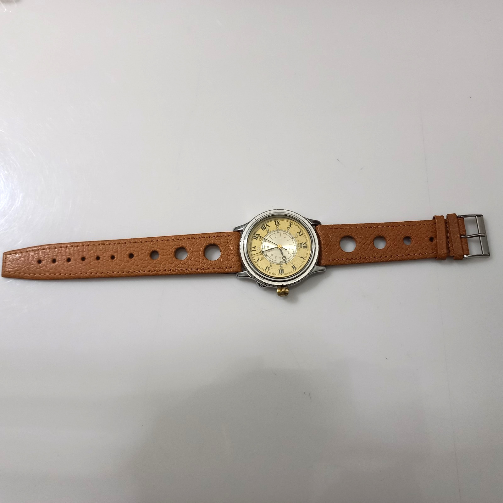 18k/Steel LONGINES Lindbergh Hour Angle Cal L 628.1 Ref 628.5240 (Bezel Missing)