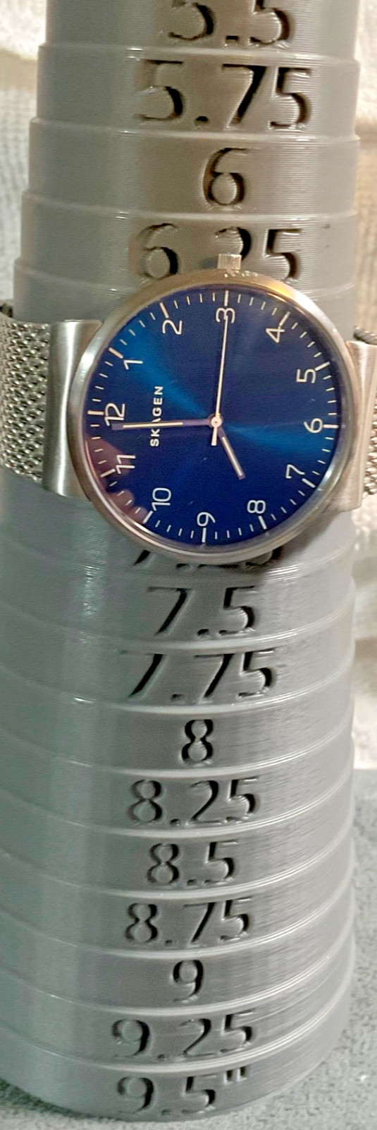 SKAGEN SKW6164 MENS 40mm STAINLESS STEEL WATCH BLUE DIAL NEW BATTERY EXCELLENT