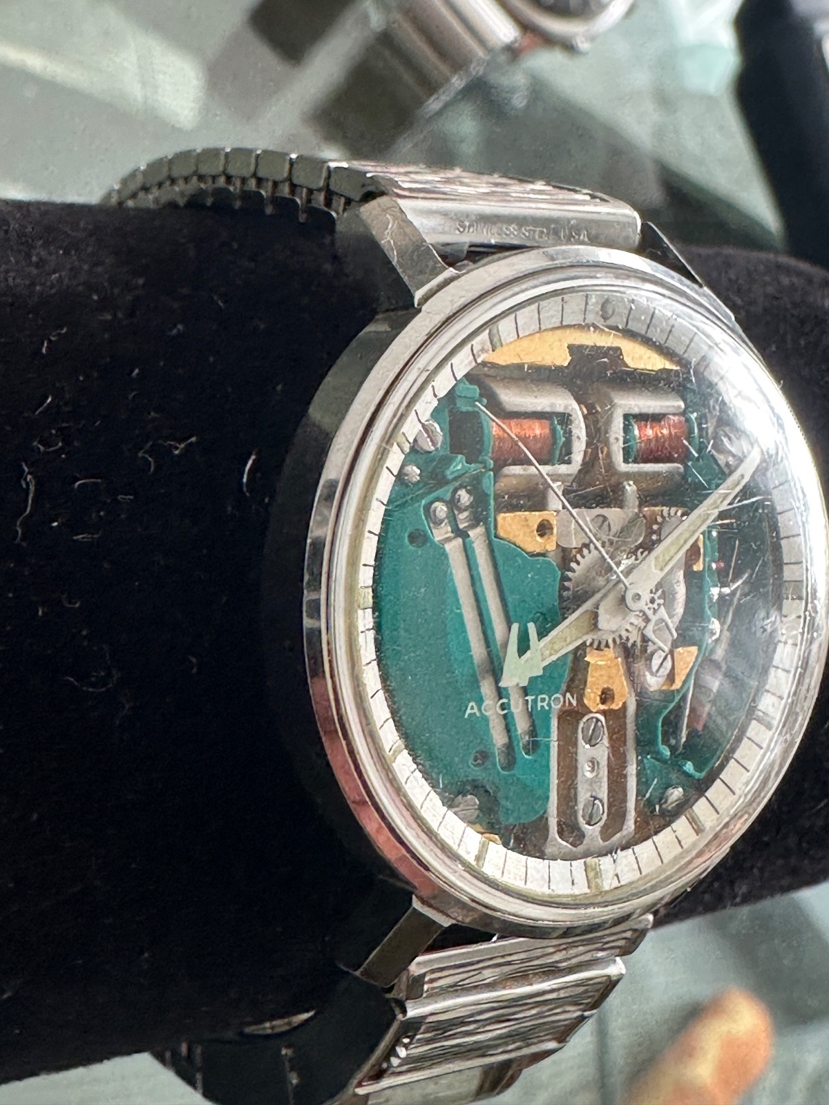 1970 Bulova Accutron Spaceview #2528 Tuning Fork 214 Men’s Watch Original
