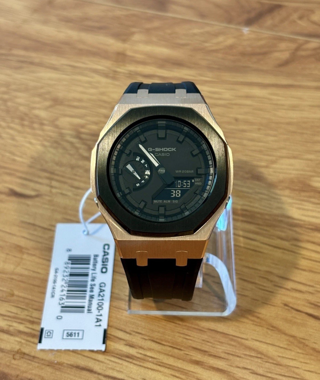 Casio G-Shock MLC-104 Modlab Company CLASSIC Octagonal Rose Gold/FMK 42mm Custom