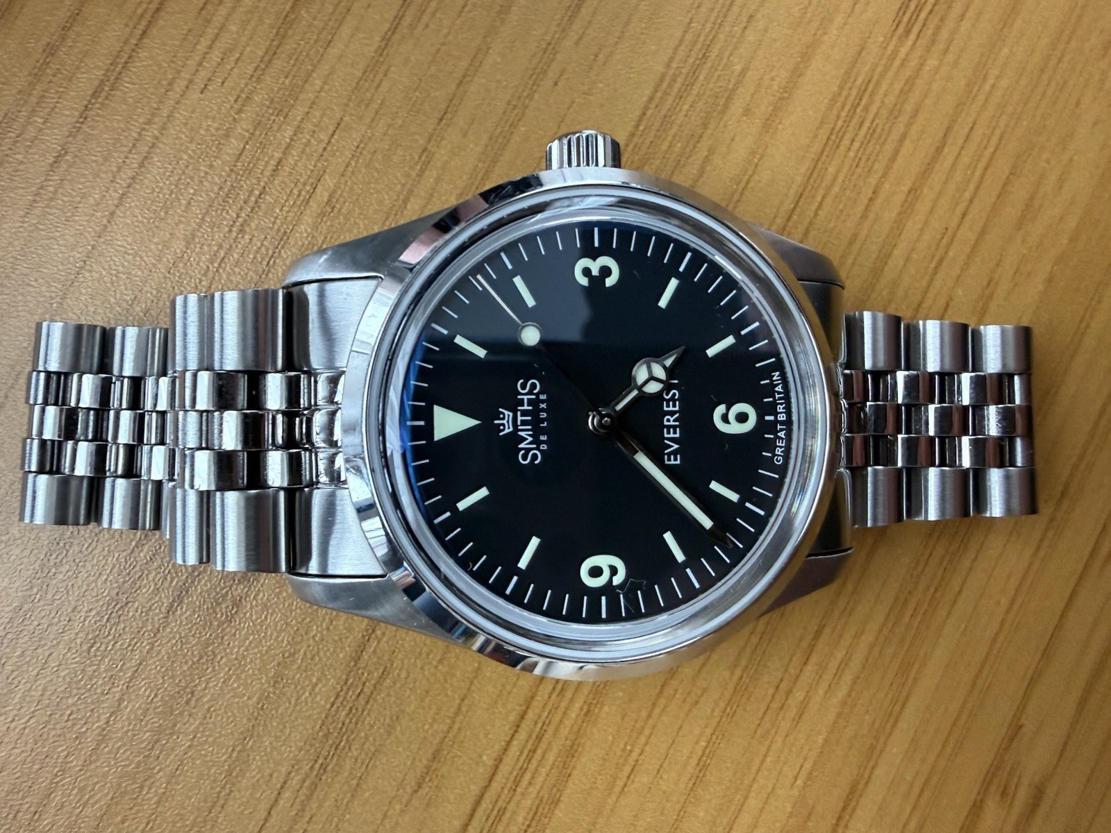 Timefactors Smiths Everest PRS-25 36mm Black Dial Watch