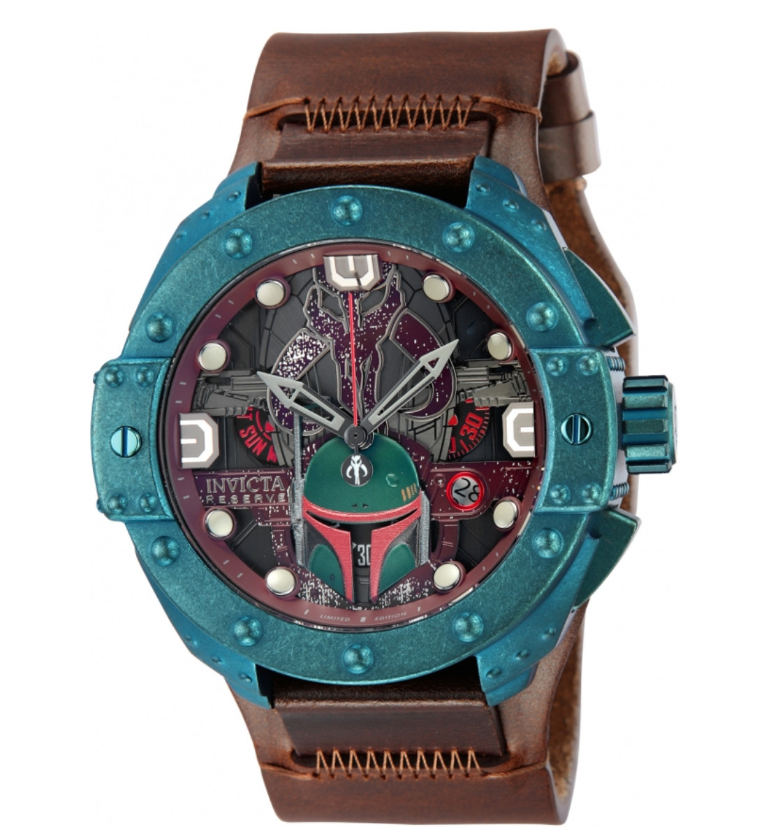 Invicta Star Wars Boba Fett Men’s 52mm Limited Swiss Chrono Watch 44298