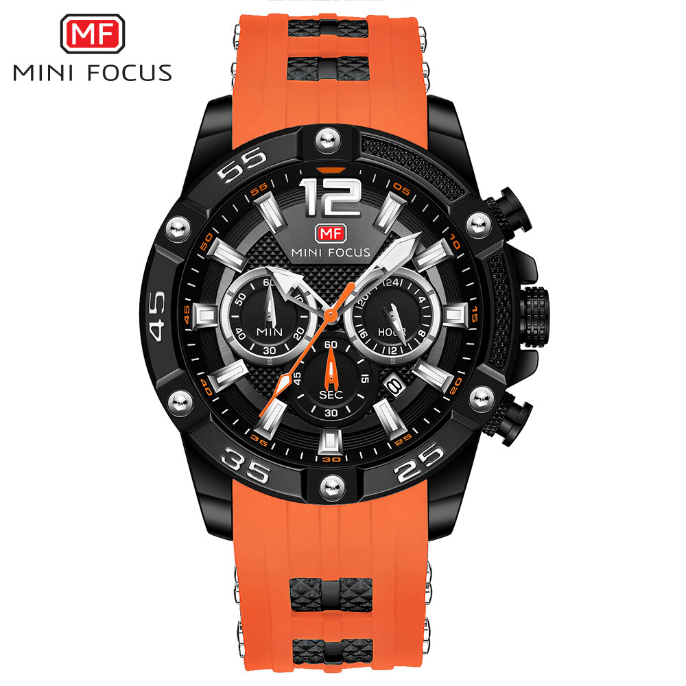 MINI FOCUS Men Watch Multifunction Male Red Wristwatch Fashion Boy Sport Watches