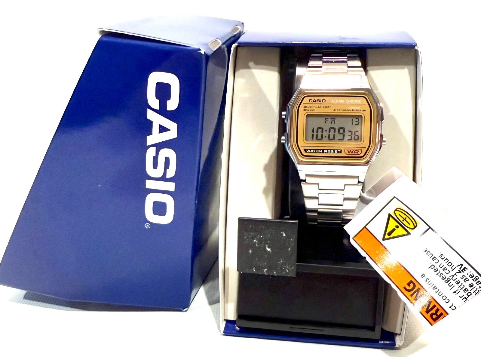 Vintage Casio Digital Wrist Watch A158WEA 9KC LED LCD Display