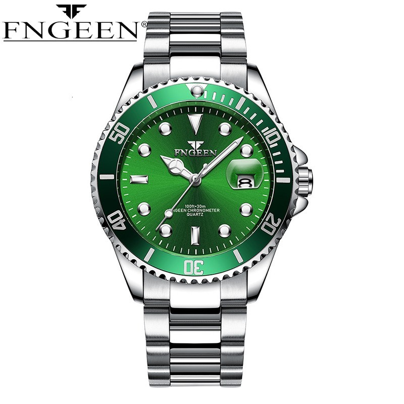 FNGEEN Top Brand Luxury Fashion Diver Watch Men 30M Waterproof Date watch Sport