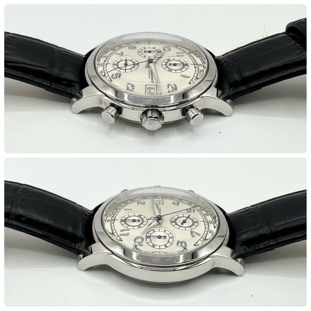 Burberry 0510-H27724 Chronograph Quartz Date Mens Wrist 16-21cm Watch