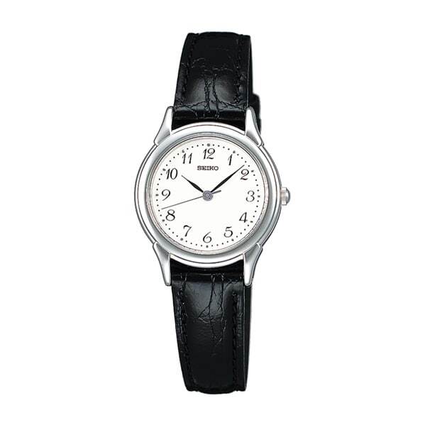 SEIKO SELECTION STTC005 SPIRIT Analog Quartz Watch Black Leather Band 23.9mm New