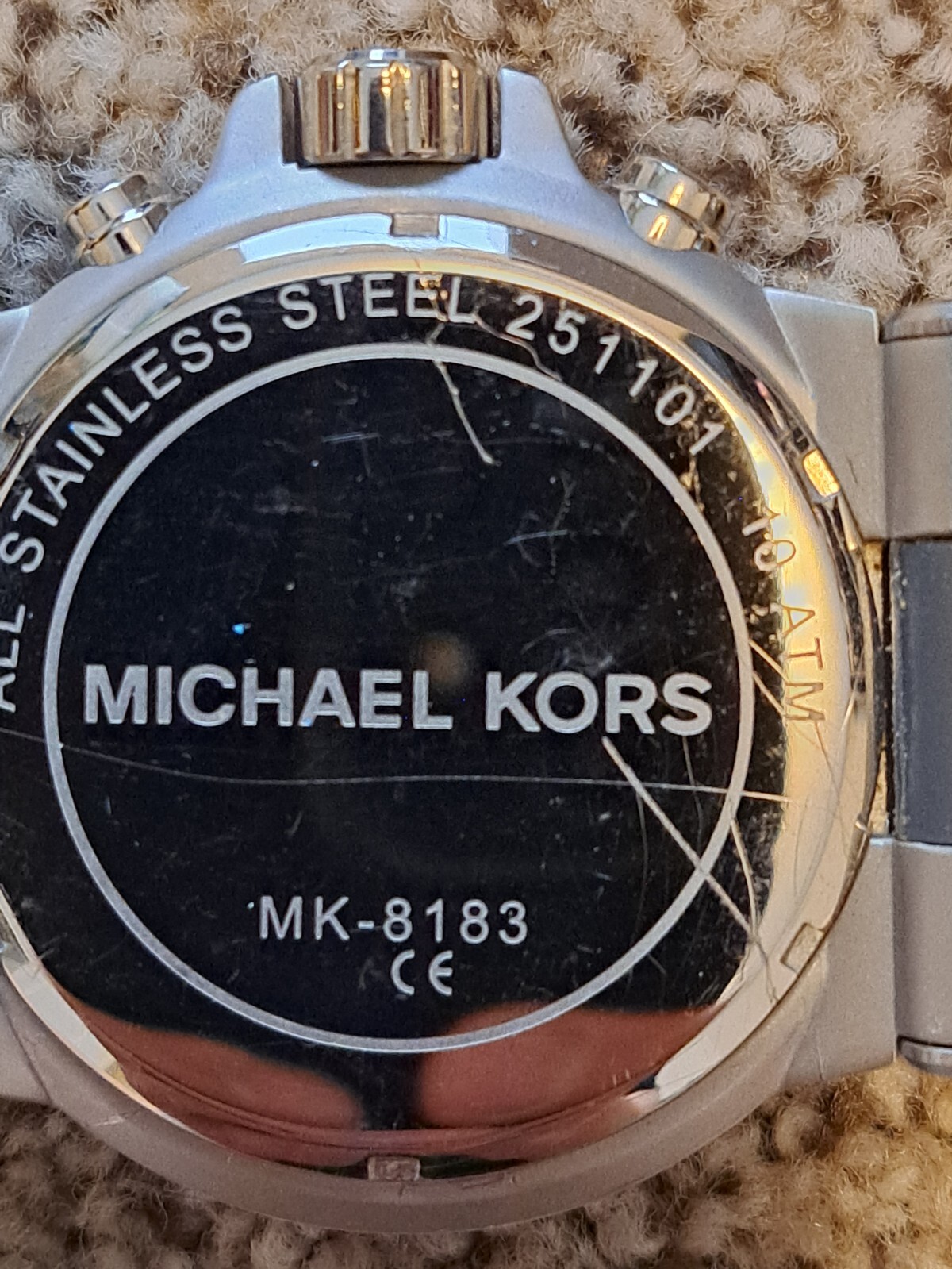 Michael Kors Wristwatch Watch Box and Papers Working As Shown #MK-8183