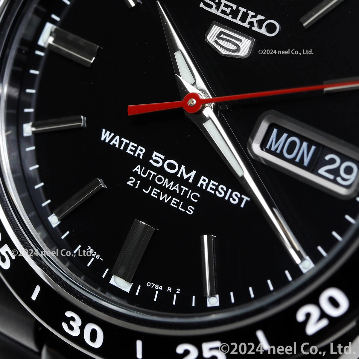 Seiko Five Reimport Men’s Watch Black Lightning Automatic SNKE03K1