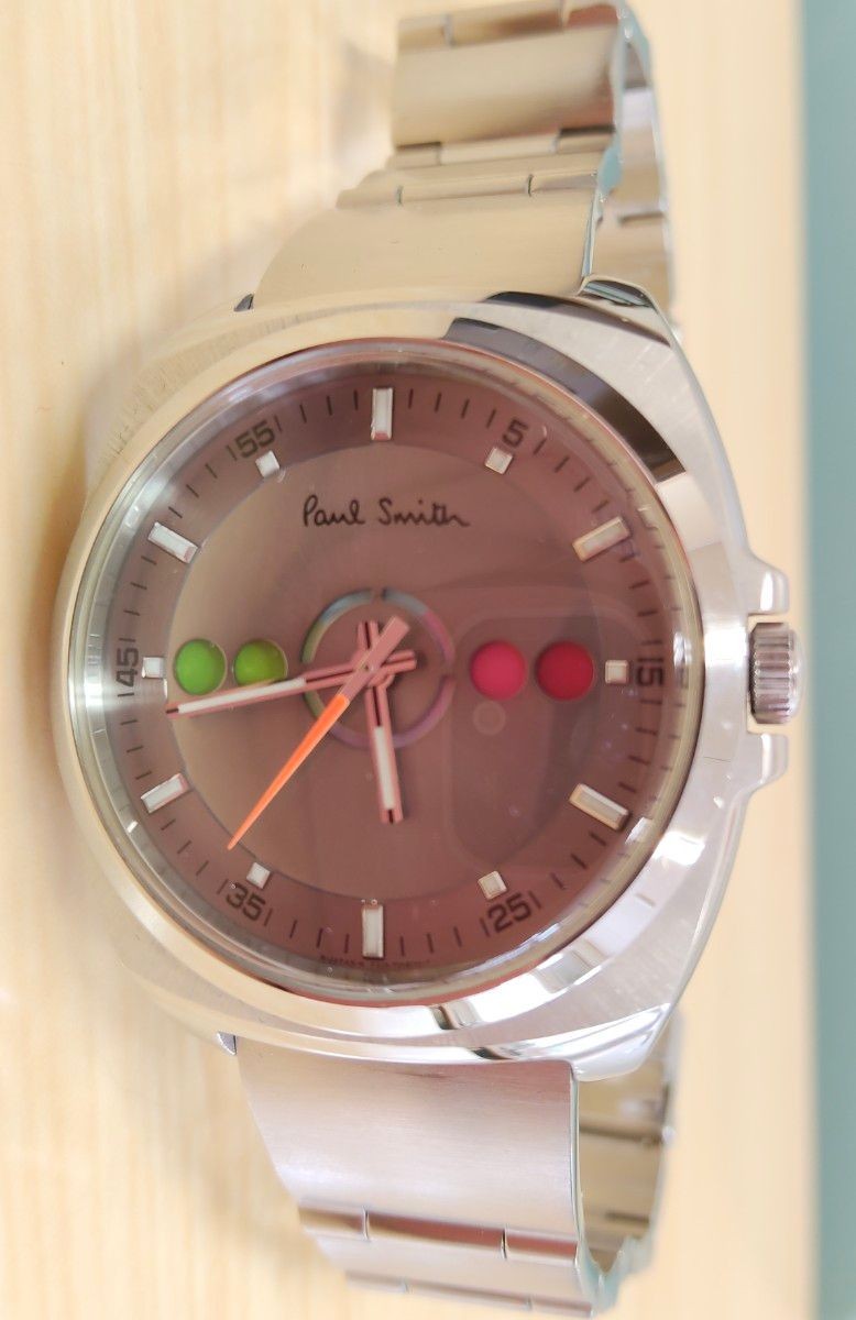 Paul Smith Five Eyes Horizontal Quartz Silver Dial Timepiece
