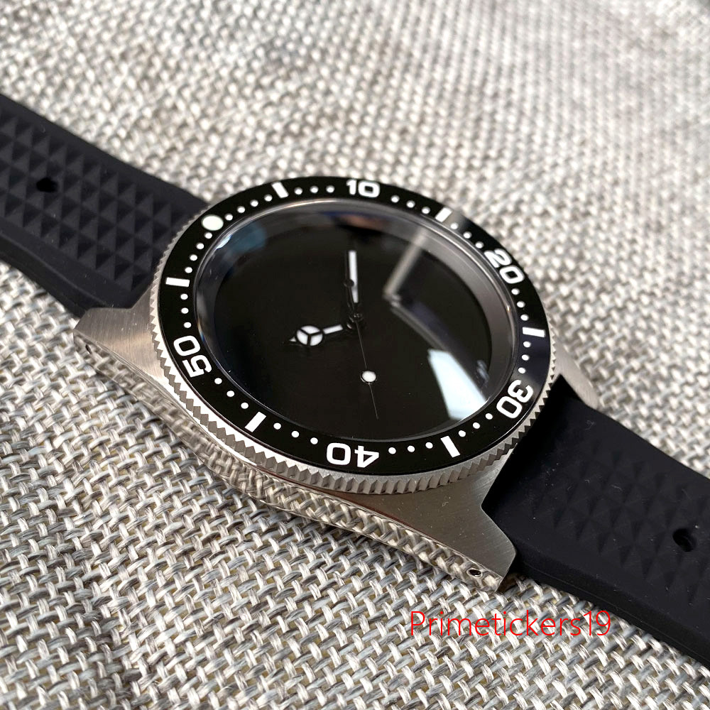 Tandorio Black Sterile Dial 41mm Automatic Diver Men’s Watch PT5000 NH35A