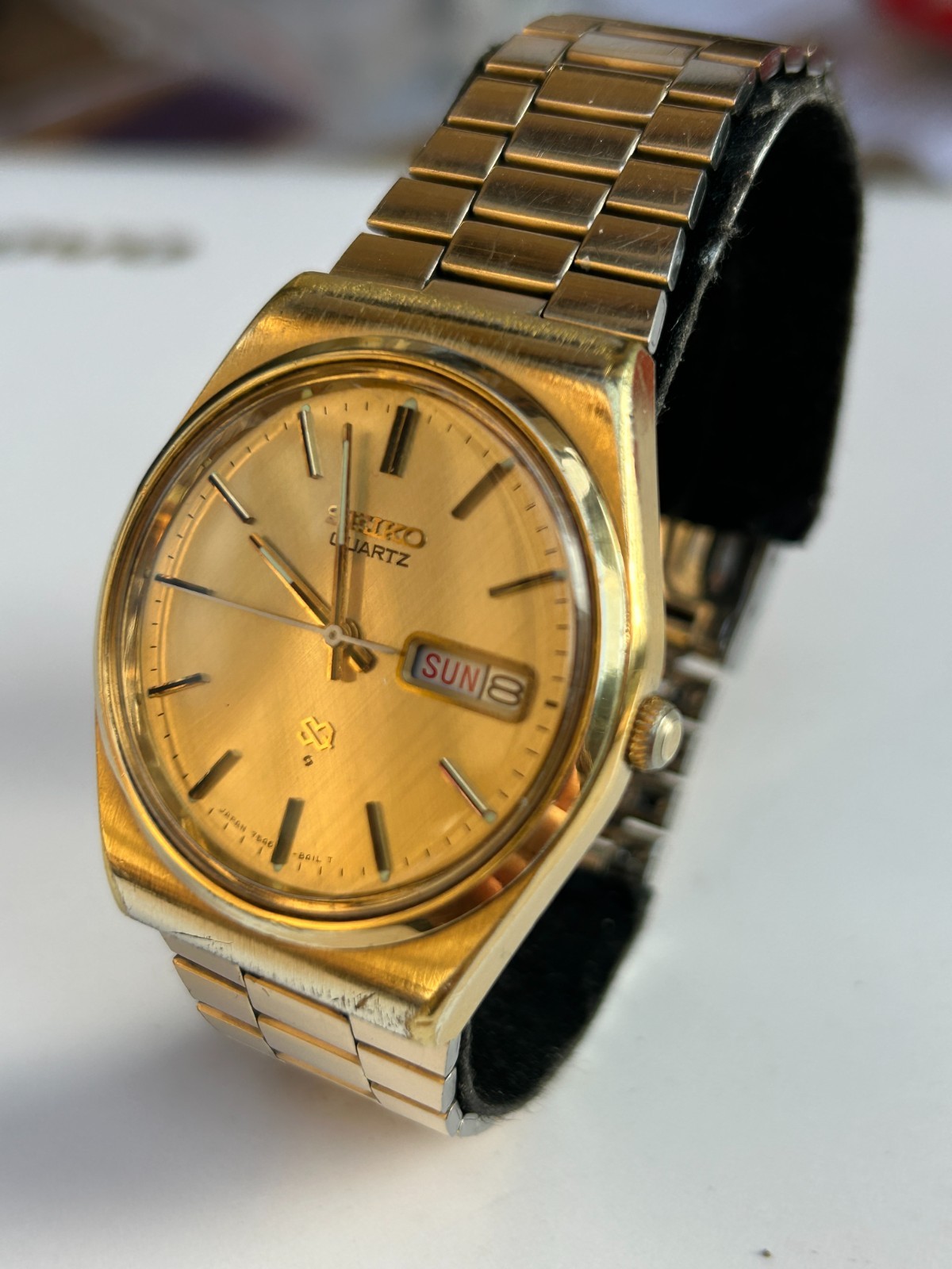 Lovely Gold Seiko Quartz Watch (7546-8200) in excellent unmarked condition
